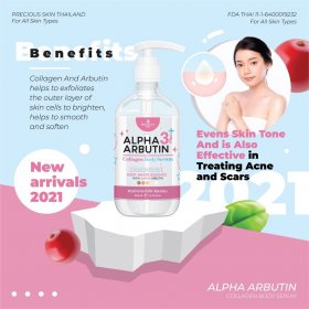 Alpha Arbutin 3 Plus 10X Whitening Booster Collagen Body Serum (500ml)