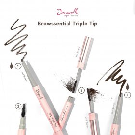 Browssential Multitasking Eyebrow Pencil 3in1 - Dark Brown