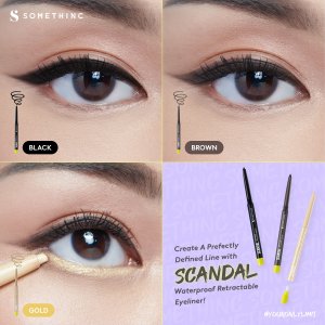 SCANDAL Waterproof Retractable Eyeliner - Gold
